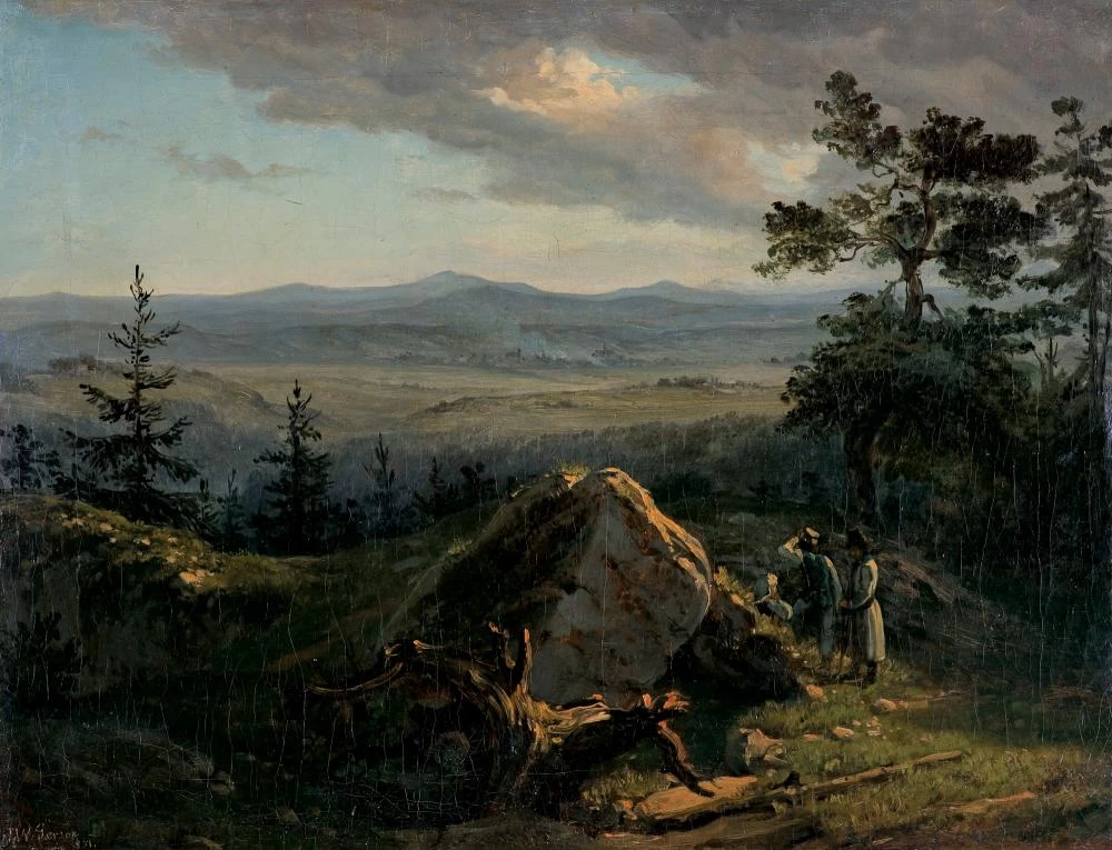 Paesaggio nella zona di Ojcow, 1851
